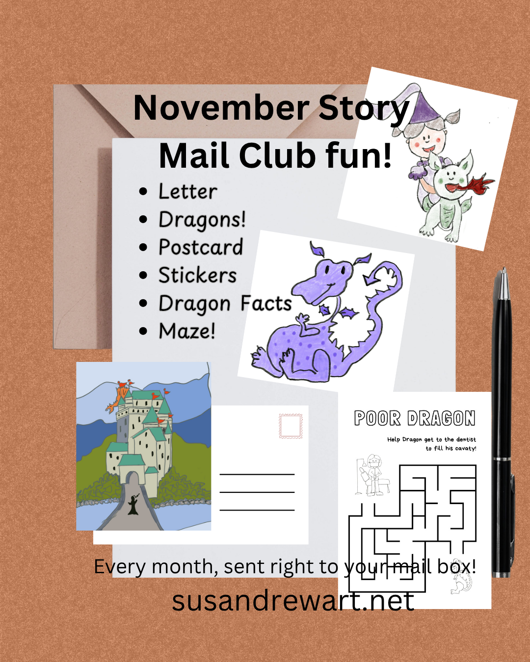 November Mail Club | Susan Drew Art